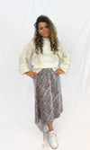 Snake slip skirt