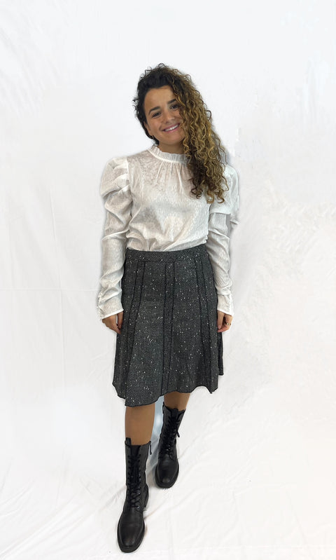 A Line Wool Skirt