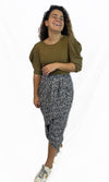 Olive Puff top