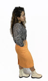 Peach Pencil Skirt