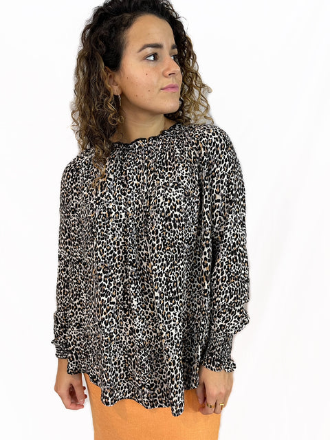 Leopard Oversized Blouse