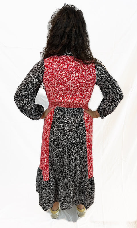 block floral dress