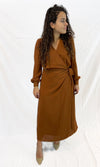 Cinnamon Wrap Dress