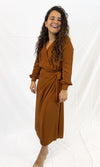 Cinnamon Wrap Dress