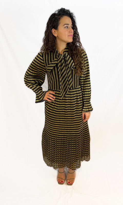 Striped Shimmer Dress