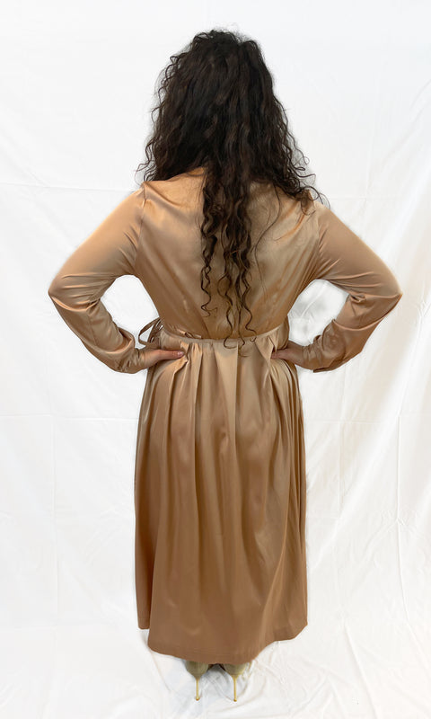 Silky Wrap Dress