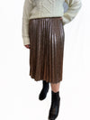 Shimmer Pleat Skirt