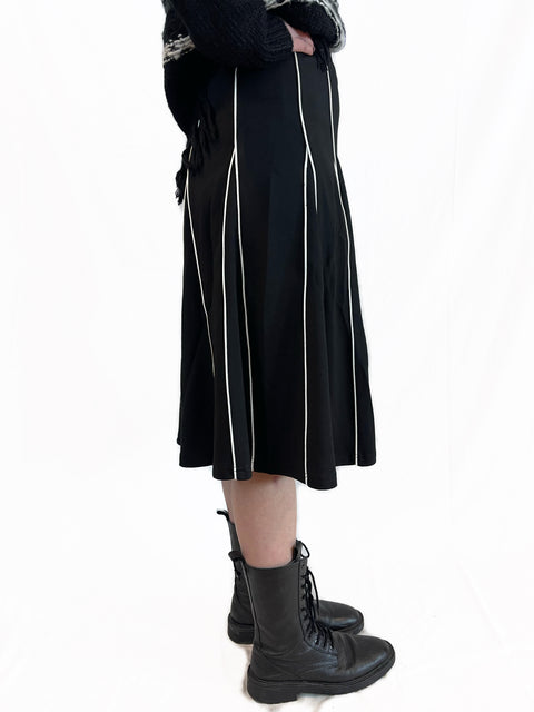 Black&White flare Skirt