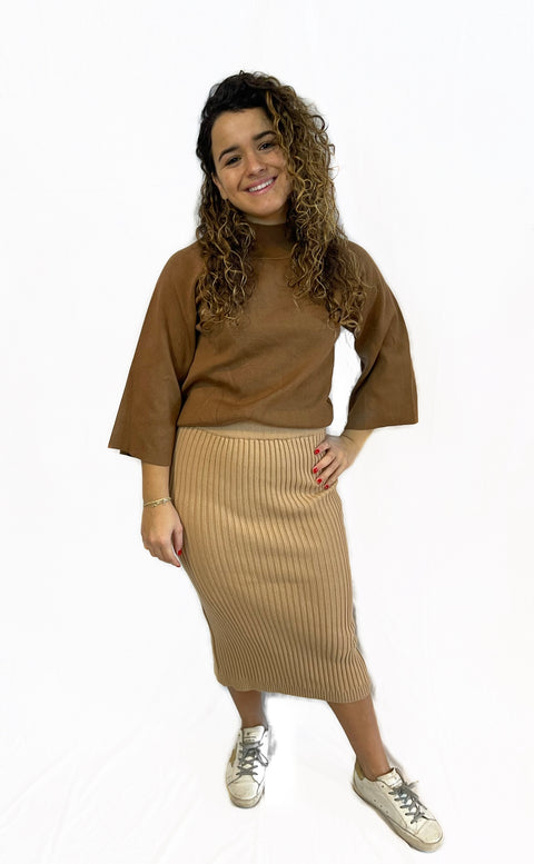 Ribbed Knit Skirt