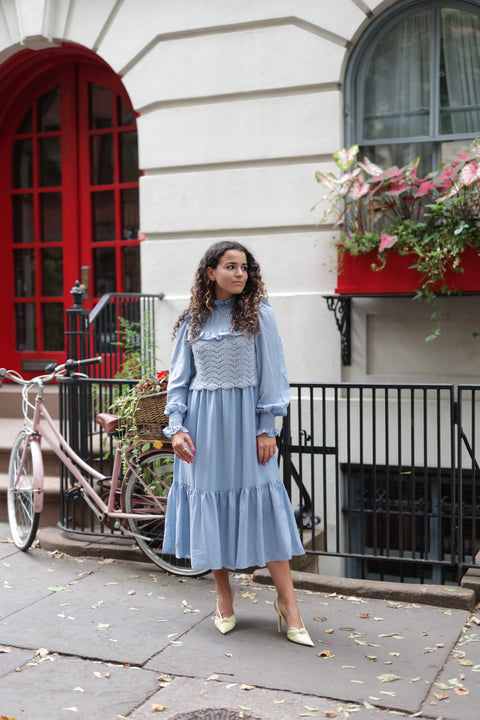 Blue Frill Dress