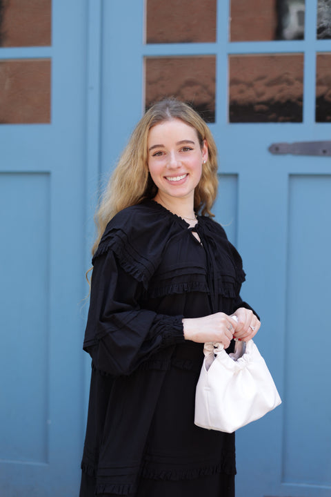 fall to the T dress in black