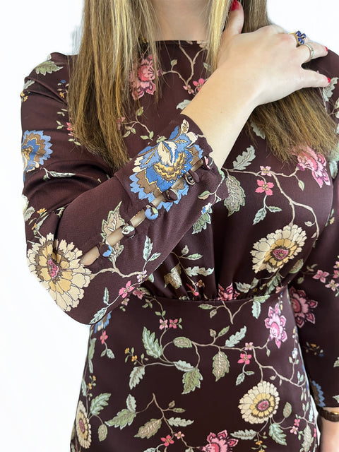 Silky Floral Dress