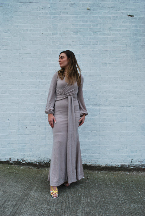 Shimmer Twist Gown