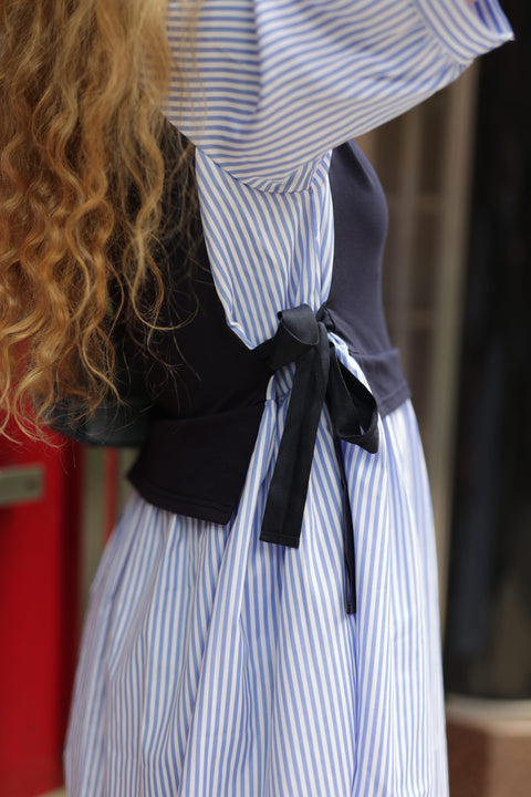 1 piece striped cotton dress