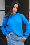 Royal blue knit sweater