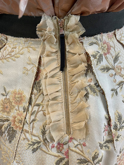 Dolce and Gabbana Shimmer Floral skirt