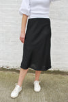Black slip style skirt