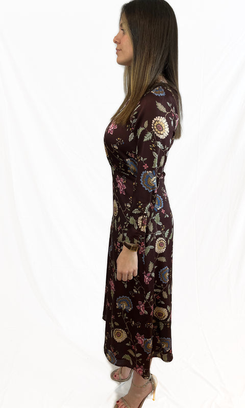 Silky Floral Dress