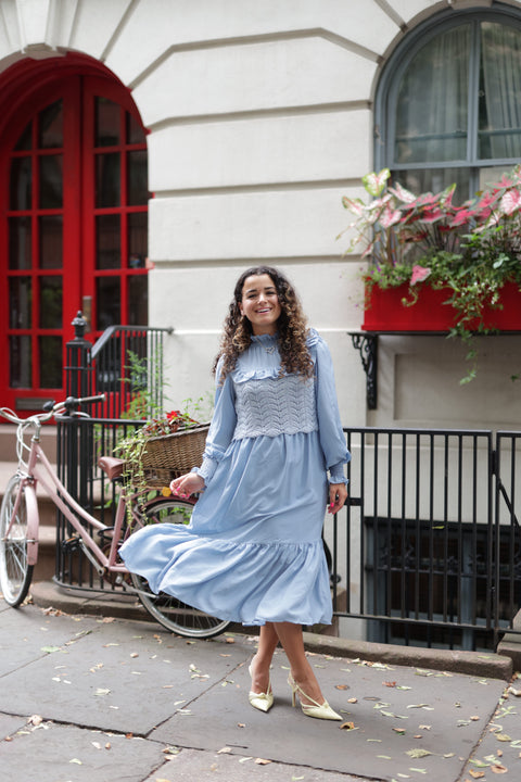 Blue Frill Dress