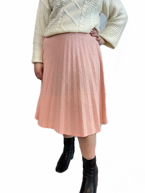 Pink Pleat Skirt