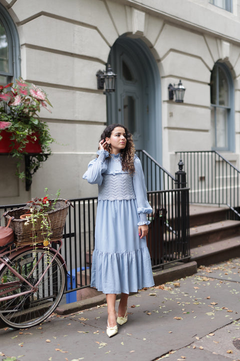 Blue Frill Dress