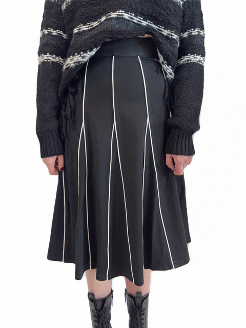 Black&White flare Skirt