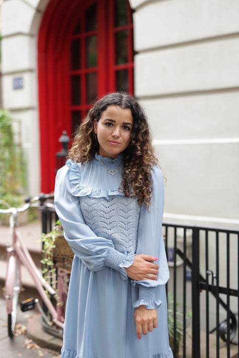 Blue Frill Dress