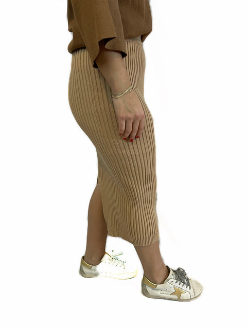 Ribbed Knit Skirt