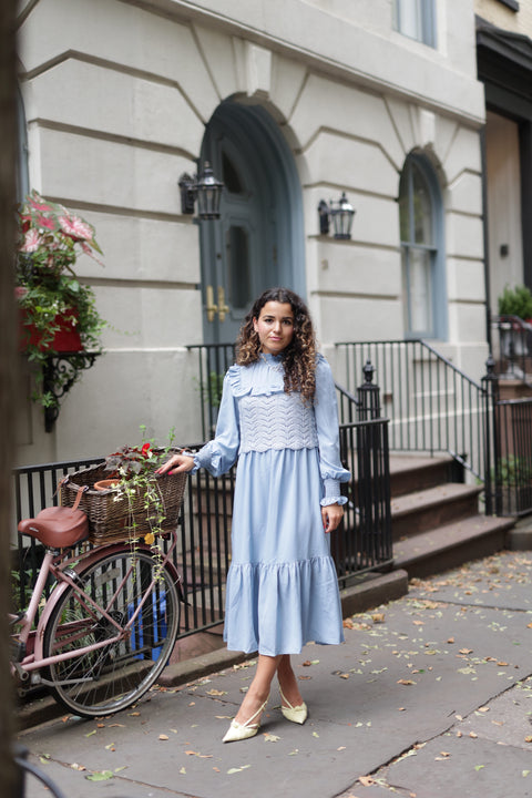 Blue Frill Dress