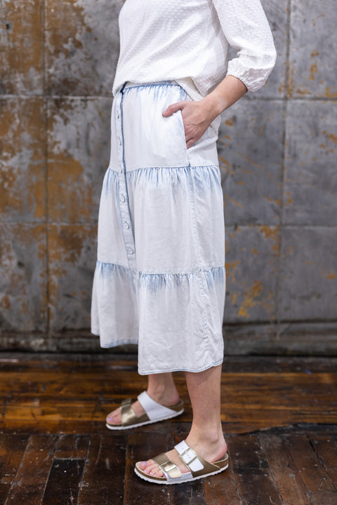 Washed Denim Look Skirt