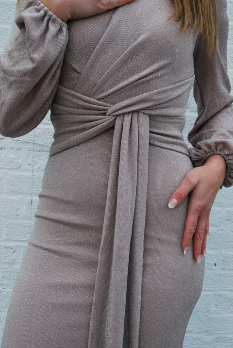 Shimmer Twist Gown