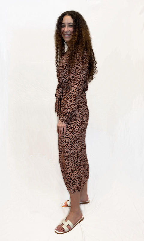 Cheetah Tie Dress