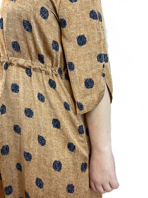 Silky Polka Dot Dress