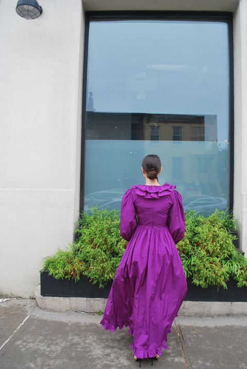 Grape puff sleeve MSGM gown