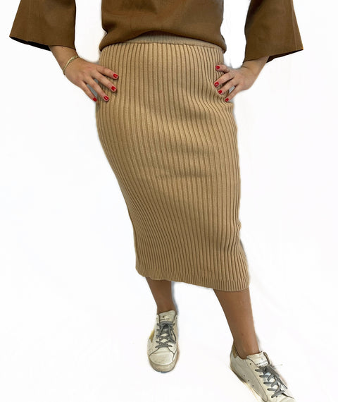 Ribbed Knit Skirt
